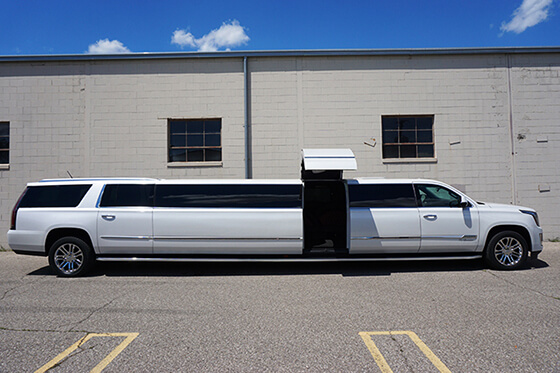 large limousine exterior view