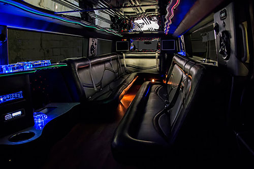hummer limo seating