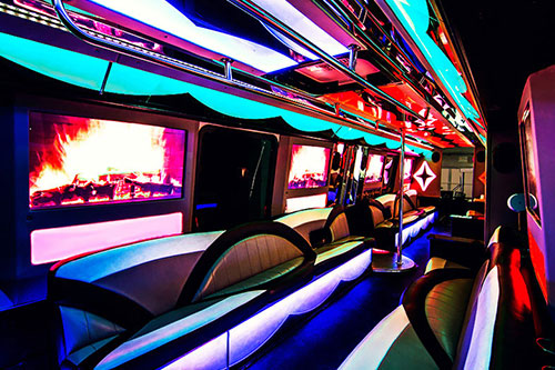 40 passenger party bus seating